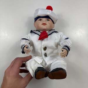 Vintage 1987 Yolanda's Picture-Perfect Babies Matthew Sailor Boy Porcelain Doll